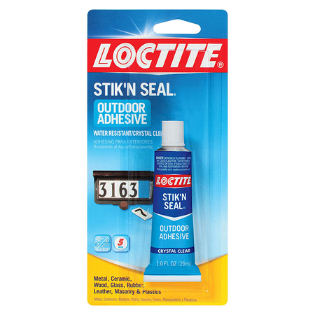Loctite Outdoor Adhesive, Crystal Clear, 16 oz 1716815